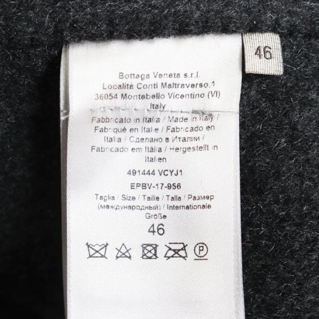 極美品 ボッテガヴェネタ 17AW カシミヤ100% ダブルチェスターコート グレー 46 ハンガー・ガーメント付 伊製 正規品_8