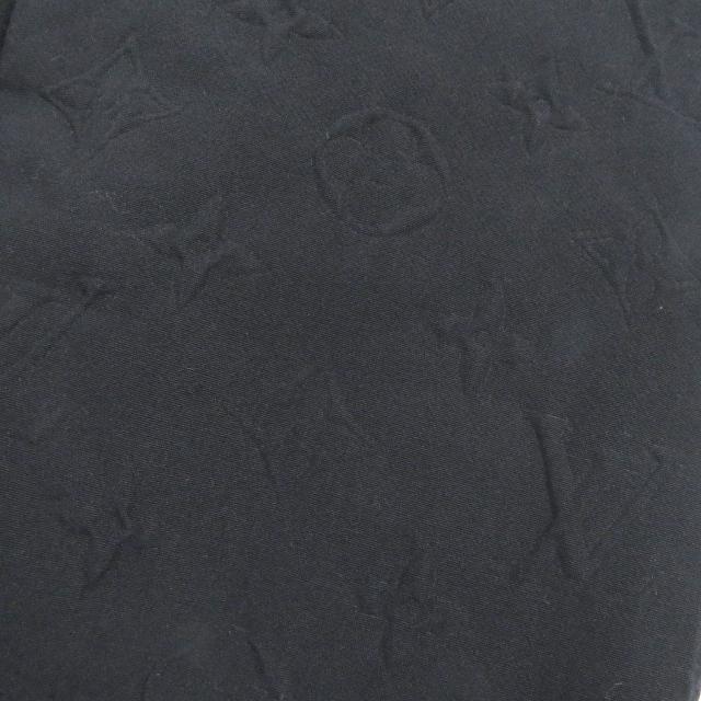 美品 LOUIS VUITTON ルイヴィトン 19AW モノグラムエンボス ピークドラペル ダブルブレスト スーツ ブラック 48 伊製 正規品 メンズ
