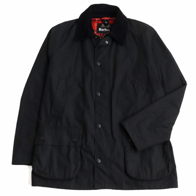 美品○バブアー 222MWX0339 ASHBY WAX JACKET ロゴ刺繍入り ダブルジップ オイルドジャケット/ブルゾン 黒 L ガーメント付き 正規品の通販は