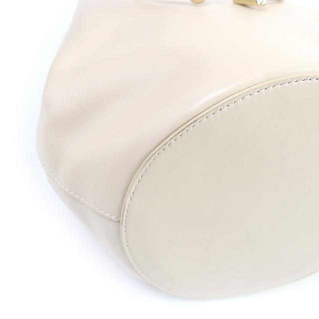 極美品□ADEAM アディアム ダイヤ型 ゴールドフープ金具 レザー