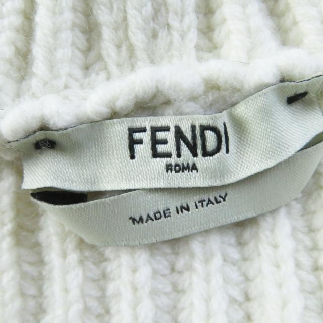極美品◎FENDI フェンディ 18年製 FZY731 カシミヤ混 FFロゴ