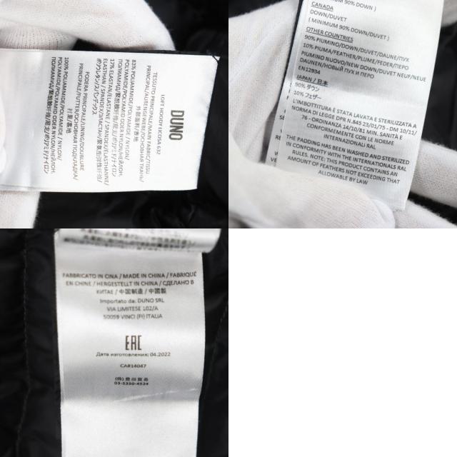 極美品○DUNO デュノ 2020年製 レイヤード ロゴパッチ付き フーデッド  