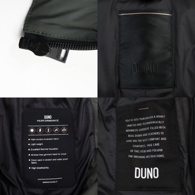 極美品○DUNO デュノ 2020年製 レイヤード ロゴパッチ付き フーデッド  