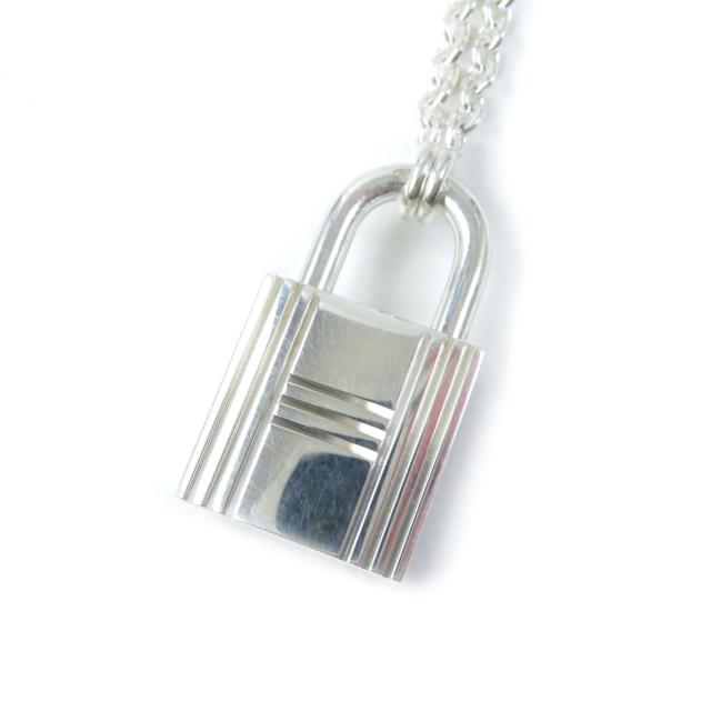 極美品★HERMES エルメス AG925 カデナ チャーム チェーン ネックレス/ペンダント/アクセサリー シルバー 重量23.5g レディースの通販は 48,400円