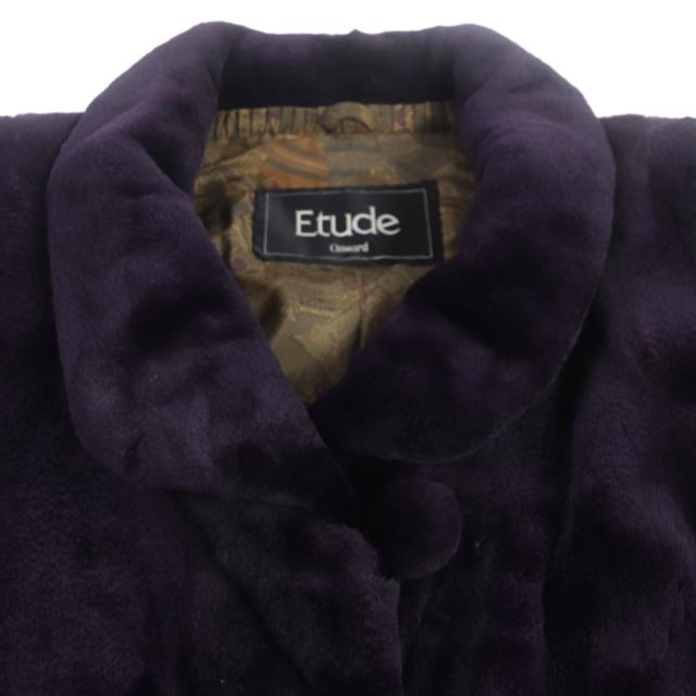 毛皮 ミンク SAGA MINK サガミンク パープル 裏地 総柄 Fサイズ