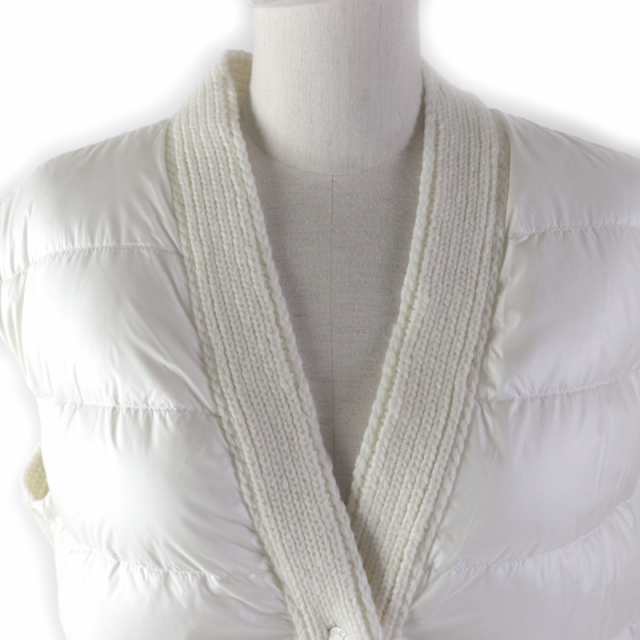 極美品☆モンクレール 22年製 GILET TRICOT デカロゴワッペン