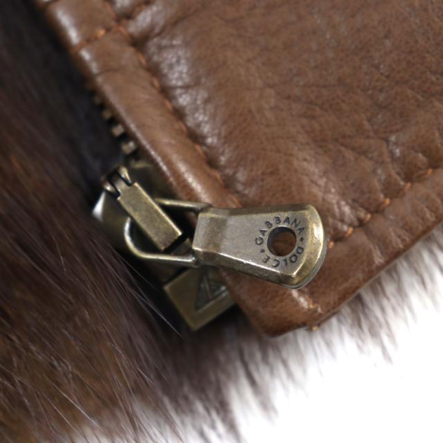 美品○ドルチェ＆ガッバーナ 希少モデル 名作 黒タグ 裏地マスクラット