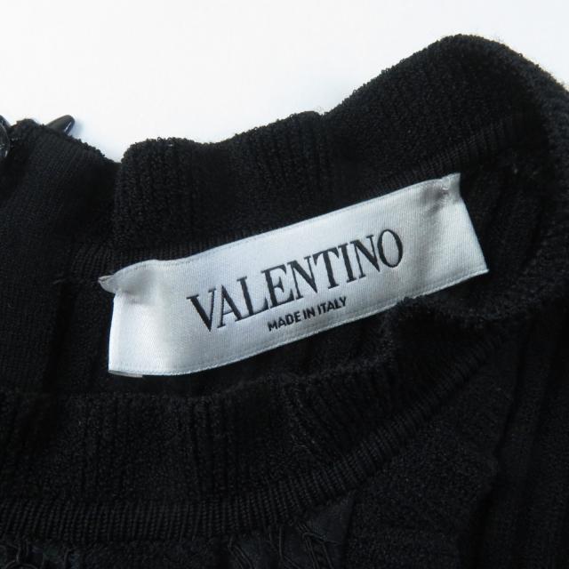 VALENTINO 黒 半袖ワンピース Made in Italy
