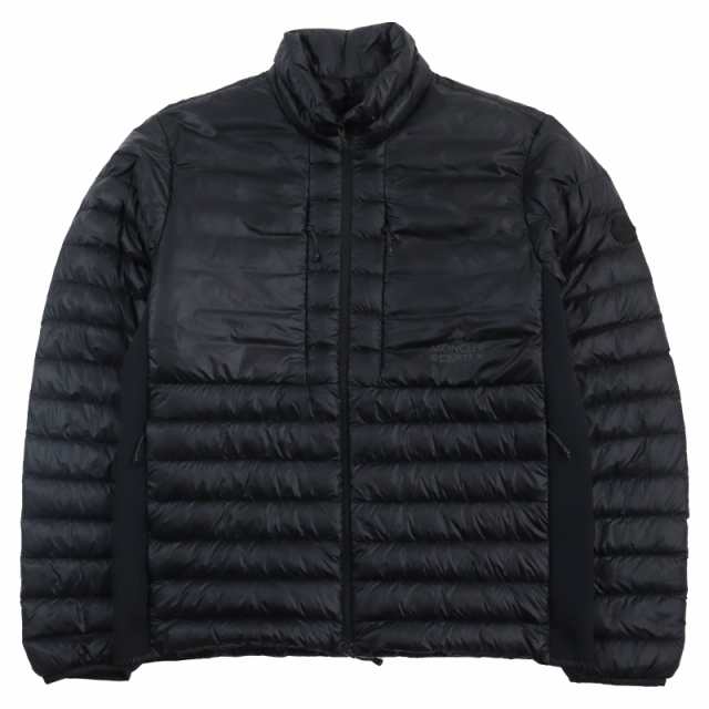 未使用品●MONCLER モンクレール 2022年製 JOVET PERTEX ラバーロゴパッチ付き ライトダウンジャケット ブラック 2 正規品 メンズ