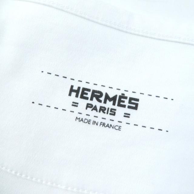 【ドンドン見直し】未使用品★エルメス GRAND MANEGE グランマネージュ コットン100％ クルーネック 半袖Ｔシャツ 34 仏製 レディース_5