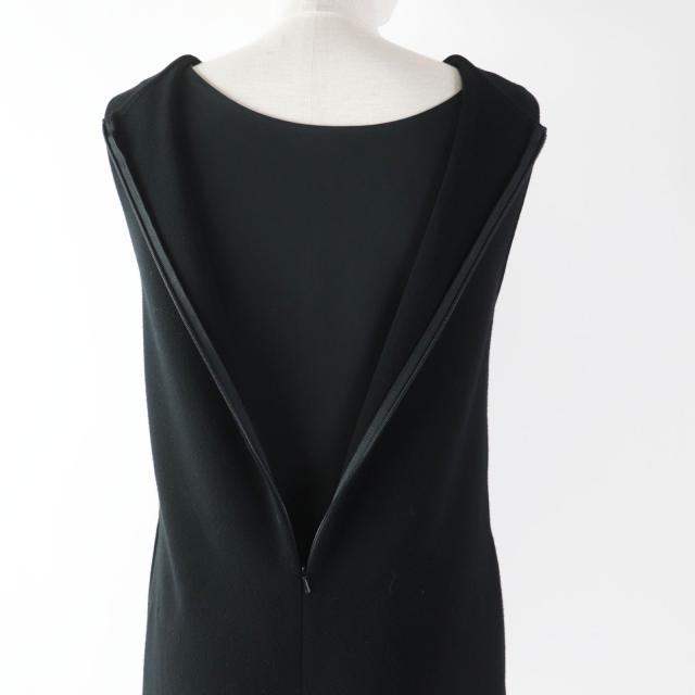美品★FOXEY/フォクシーレイヤード 裾レース ノースリーブ ワンピース38 美品☆FOXEY/フォクシーレイヤード 裾レース ノースリーブ