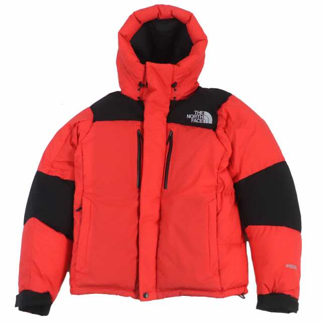 極美品□ザ・ノースフェイス ND92240 Baltro Light Jacket GORE-TEX フーデッドWZIP ダウンジャケット レッド XL イタリア製 正規品