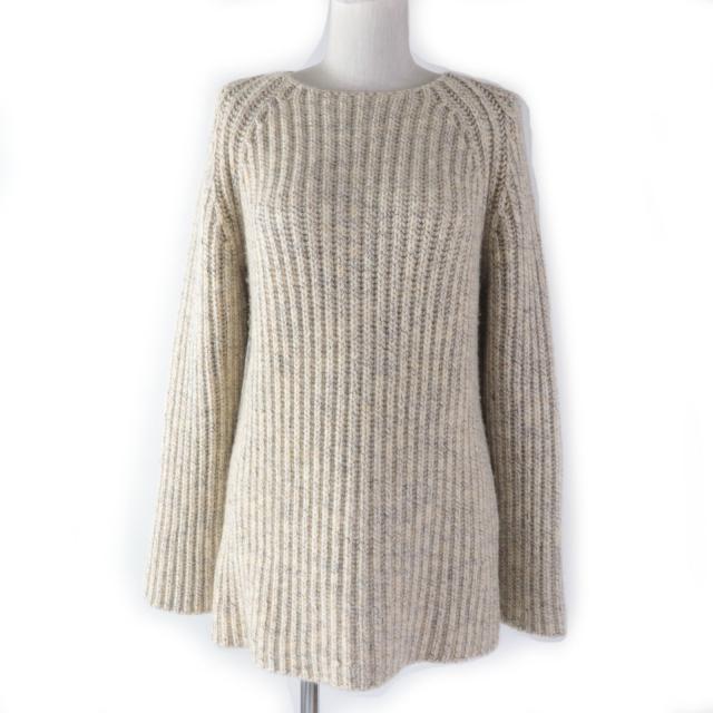 極美品☆エルメス ヴィンテージ 1999AW カシミヤ マルジェラ期 ローゲージ 厚手 オーバーサイズ 長袖ニット ベージュ XS 伊製 正規品の通販は 115,500円