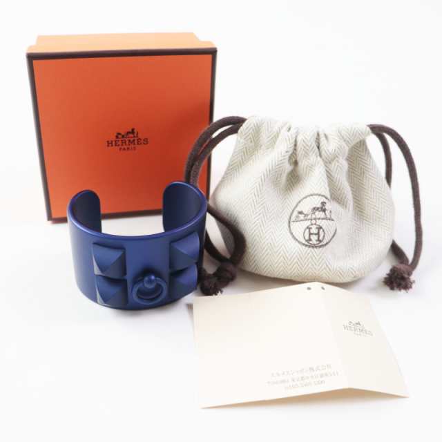 【通販 人気】 極美品◎HERMES エルメス コリエドシアン ブルーアンクル ブレスレット、バングル