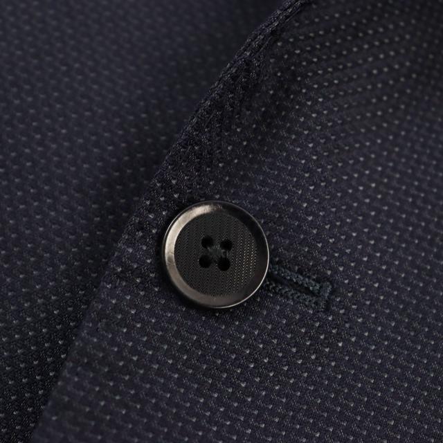 美品●EMPORIO ARMANI エンポリオ アルマーニ 2020年製 M LINE シルク混 黒タグ シングル テーラードジャケット ネイビー 44 正規品の通販は