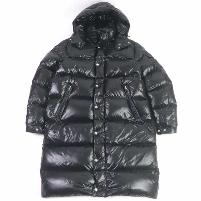 良品□MONCLER モンクレール 19-20AW HANOVERIAN WZIP フーデッド ダウンジャケット ダウンコート 黒 4 正規品 メンズ