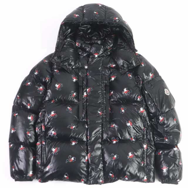 極美品□MONCLER モンクレール 20-21AW RUINE フィリックス・ザ・キャット WZIP フーデッド ダウンジャケット ブラック 2 正規品 メンズ