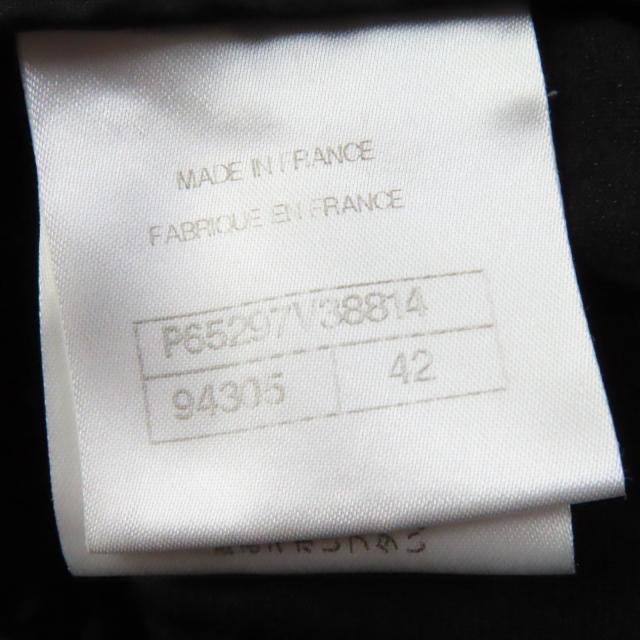 美品☆CHANEL シャネル P65297 シルク混 ココマークボタン付 ベロア