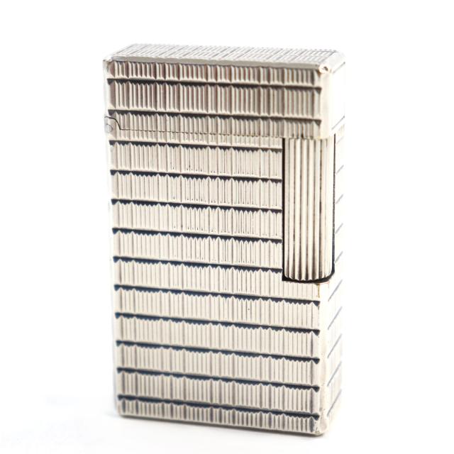 良品○Dupont デュポン ライン1 ロング ストライプエンボス スクエア ローラー式 ライター シルバー 仏製 着火確認済み メンズおすすめの通販は 21,978円