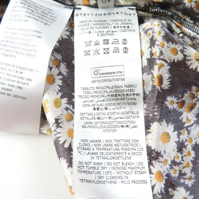 【ドンドン見直し】未使用品★ステラマッカートニー シルク100％ ノースリーブ ロングワンピース 40 正規品 レディース_8