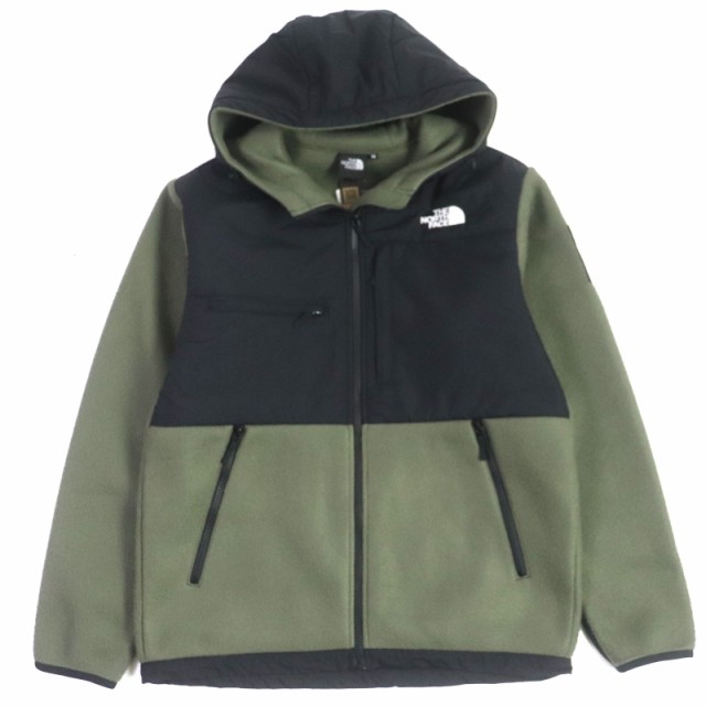 未使用品▼ザ・ノースフェイス NA72052 Denali Hoodie JKT デナリ ロゴ刺繍 ワッペン付き ZIP フーディ フリース ジャケット M 正規品