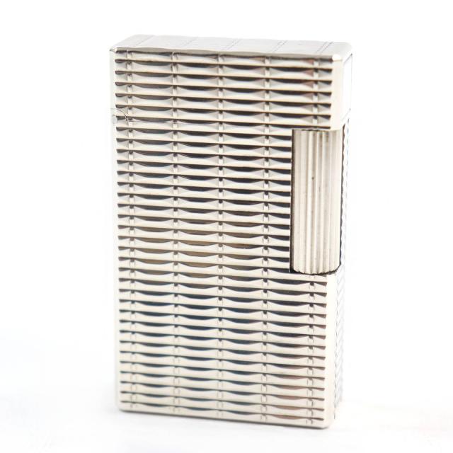 美品○Dupont デュポン ライン1 ロング 総柄 スクエア ローラー式 ライター シルバー フランス製 着火確認済み メンズおすすめの通販は