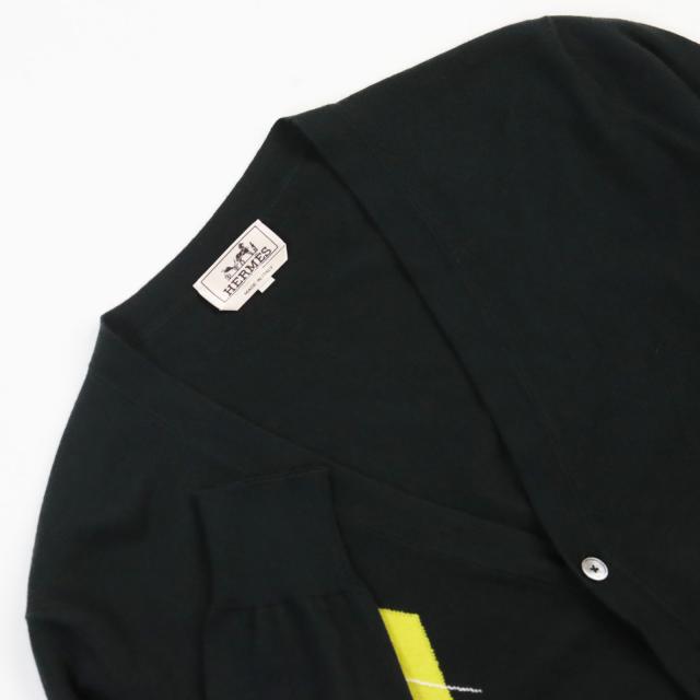 美品○HERMES エルメス カシミヤ アーガイル柄 総柄 ニット  