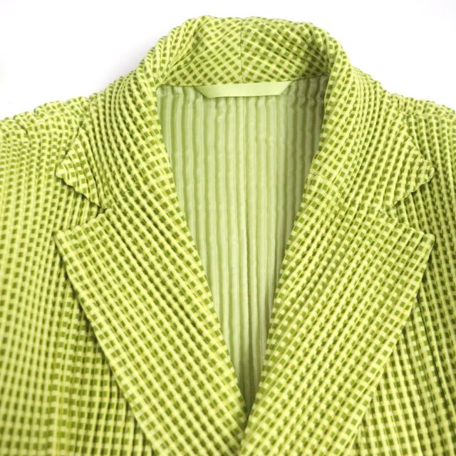 極美品▽オム プリッセ イッセイミヤケ HP03JD240 HP03JF241 チェック