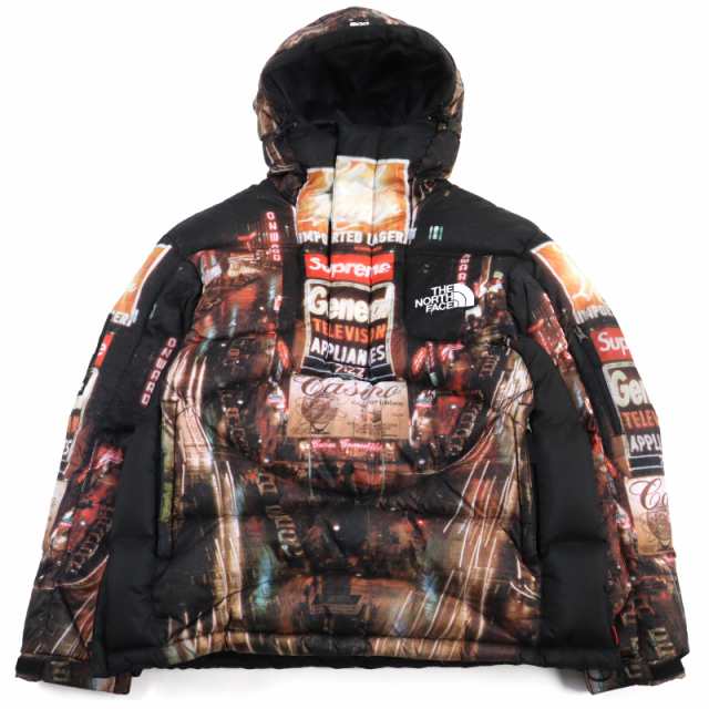 極美品○シュプリーム ザ・ノースフェイス ND52205I 22AW 800-Fill Half Zip Hooded Pullover ダウンジャケット M 正規品