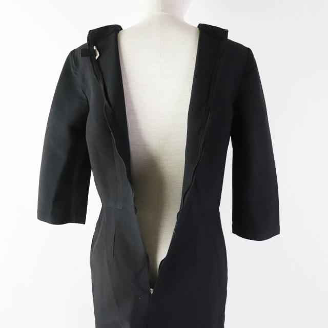 美品◎コムデギャルソン コムデギャルソン コムコム 19年製 フリルデザイン 半袖 ロングワンピース 黒 XS 日本製 正規品 レディース 美品◎コムデギャルソン コムデギャルソン コムコム 19年製 フリル