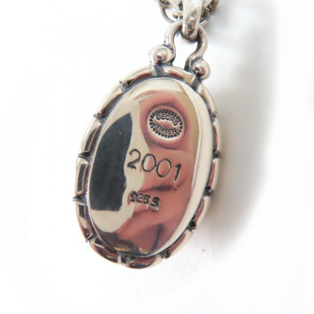 美品 GEORG JENSEN イヤーペンダント ネックレス 2001 琥珀