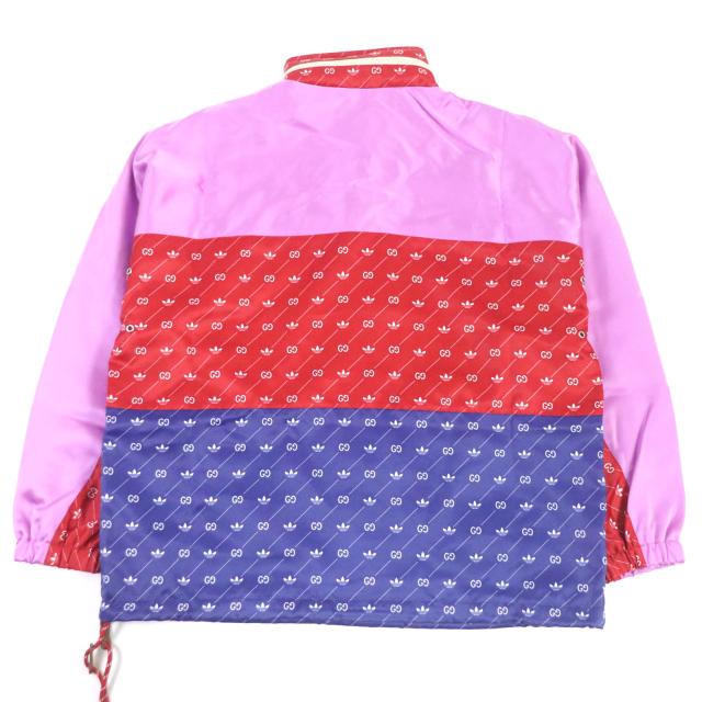 極美品□GUCCI グッチ adidas 22AW 691429 トレフォイル GGロゴ フード  