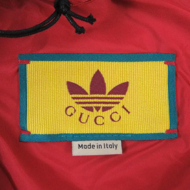 極美品□GUCCI グッチ adidas 22AW 691429 トレフォイル GGロゴ フード