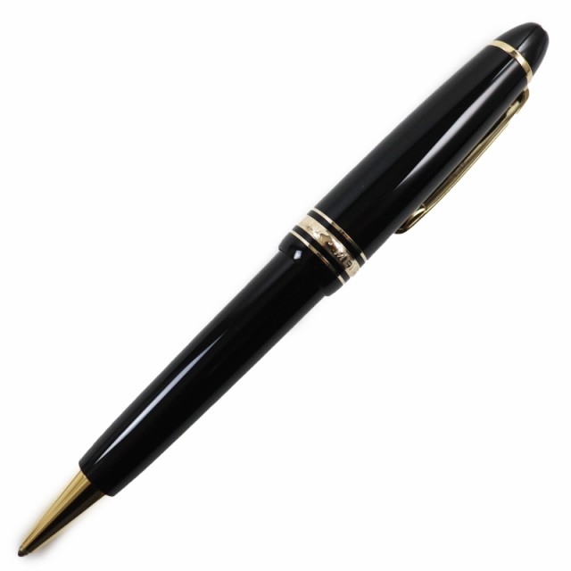 極美品●MONTBLANC モンブラン マイスターシュテュック ル・グラン ツイスト式 ホワイトスター ボールペン ブラック ゴールド 筆記確認済