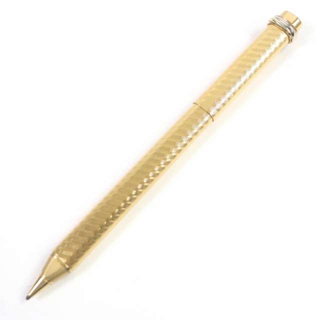 良品□Cartier カルティエ ヴィンテージ トリニティ ストライプ柄 キャップ式 ボールペン ゴールド フランス製 メンズ オススメ◎の通販は