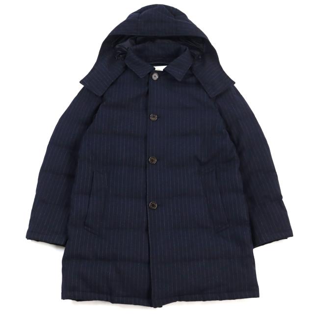 マッキントッシュ フィロソフィー 　ダウンコ ート　紺 ✨美品✨36 Sサイズ WEB&一部店舗限定】フーデットショートダウン(ブルゾン