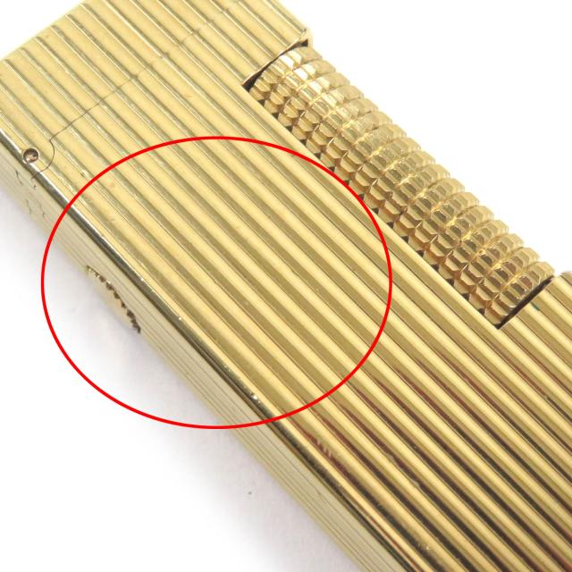 良品▽Cartier カルティエ 新型 オーバル ストライプ ローラー式 ガス  