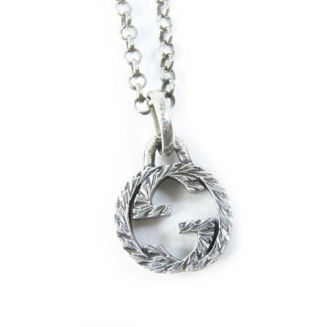 美品◎GUCCI グッチ アラベスク インターロッキングG ネックレス／ペンダント AG925 シルバー 重量7.2g レディースの通販は 14,630円