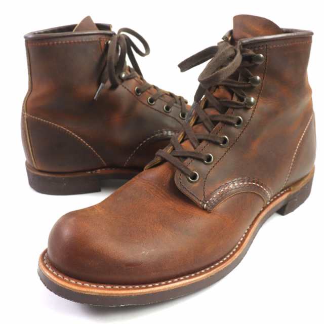 美品▼RED WING レッドウィング 3343 BLACKSMITH ブラックスミス レザー カッパー ラフ&タフ ブーツ ブラウン 9 (27cm) 箱付き USA製