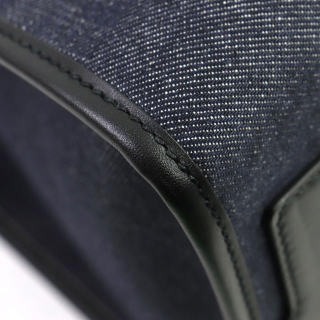 未使用品▼ドルチェ＆ガッバーナ ロゴ エッジ ショッピングバッグ ラージ キャンバス レザー デニム 2WAY トートバッグ 保存袋付き 伊製の通販は