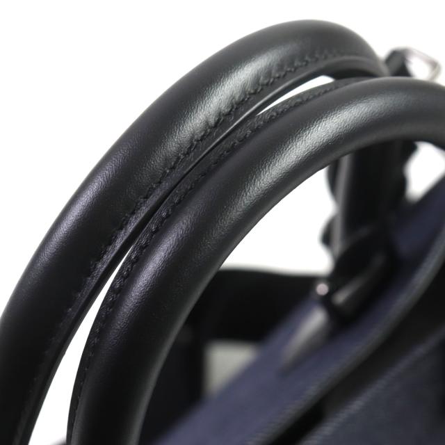 未使用品▼ドルチェ＆ガッバーナ ロゴ エッジ ショッピングバッグ ラージ キャンバス レザー デニム 2WAY トートバッグ 保存袋付き 伊製の通販は