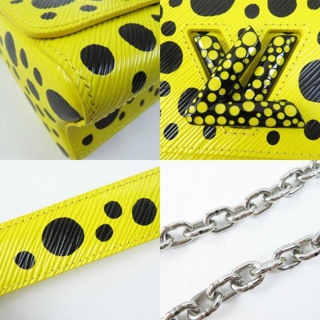 未使用品◎LV×YK ルイヴィトン 草間彌生 M21695 ツイストPM エピ ペインテッド ドット ショルダーバッグ イエロー ブラック 保存袋付き 未使用品◎LV×YK ルイヴィトン 草間彌生 M21695 ツイストPM エピ