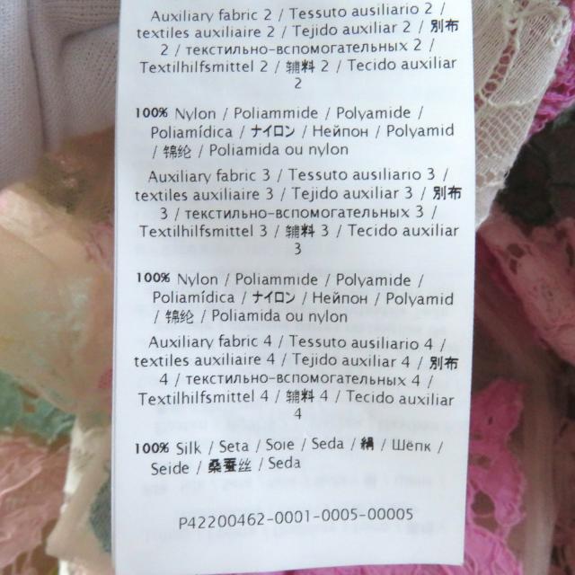 【ドンドン見直し】美品△VALENTINO ヴァレンティノ フラワーレースデザイン 長袖 チュール ドレス 38 伊製 正規品 レディース_12