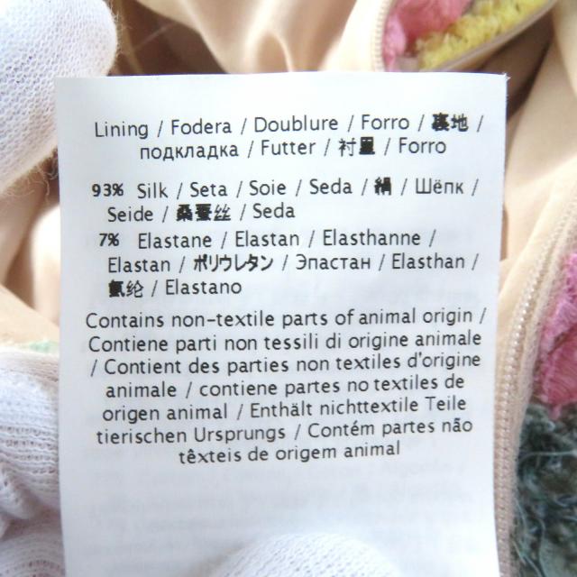 【ドンドン見直し】美品△VALENTINO ヴァレンティノ フラワーレースデザイン 長袖 チュール ドレス 38 伊製 正規品 レディース_13