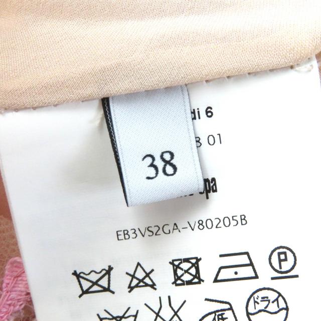 【ドンドン見直し】美品△VALENTINO ヴァレンティノ フラワーレースデザイン 長袖 チュール ドレス 38 伊製 正規品 レディース_7