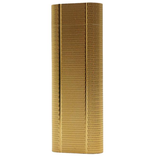 良品●Cartier カルティエ オーバル 総柄 ローラー式 喫煙グッズ ガス ライター ゴールド メンズ 着火確認済みの通販は
