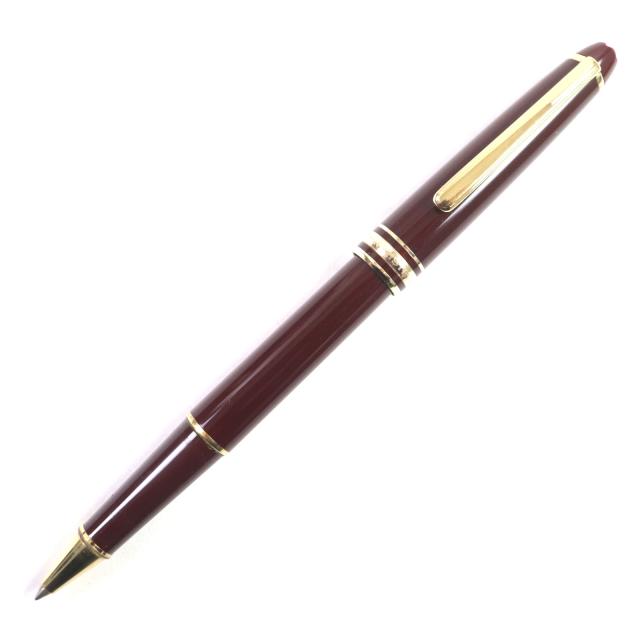 美品▼MONTBLANC モンブラン マイスターシュテュック クラシック ホワイトスター キャップ式 ボールペン ボルドー ゴールド ドイツ製