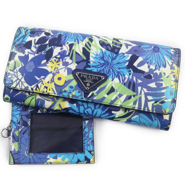 美品！ PRADA サフィアーノ 花柄 長財布 【公式通販】