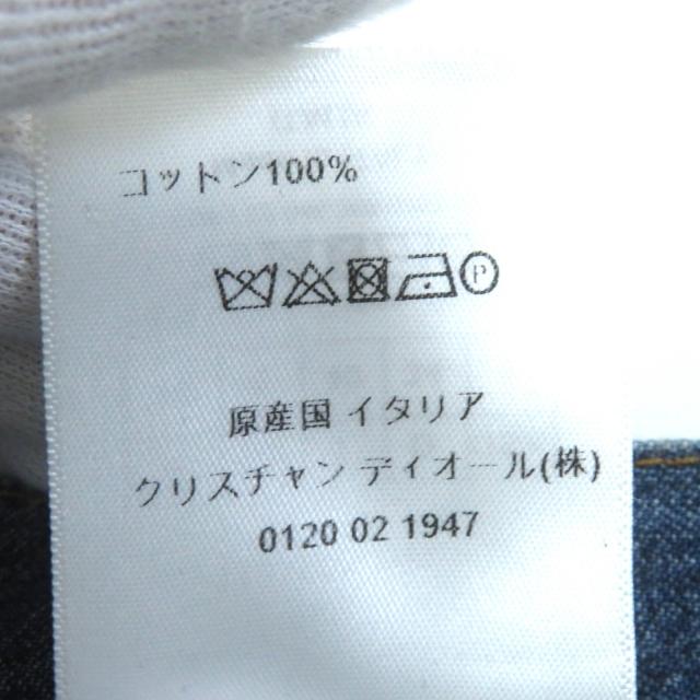 美品△クリスチャンディオール 21SS 112J56A3941 パッチワークデザイン コットンデニム ロング フレアスカート インディゴ 40 伊製 正規品_7
