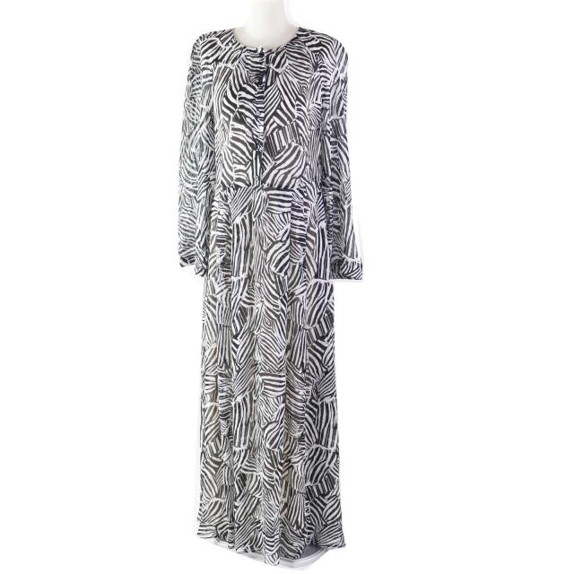 未使用品◎Missoni ミッソーニ ゼブラ柄 シースルー 長袖 超ロング